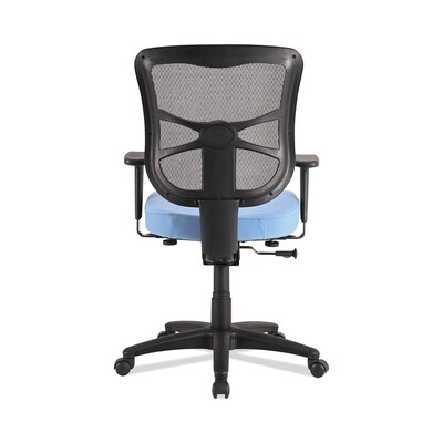 Alera® Elusion™ Series Height & Width Adjustable Arm Ergonomic Mesh Swivel Computer and Desk Chair, Light Blue (ALEEL42BME70B)