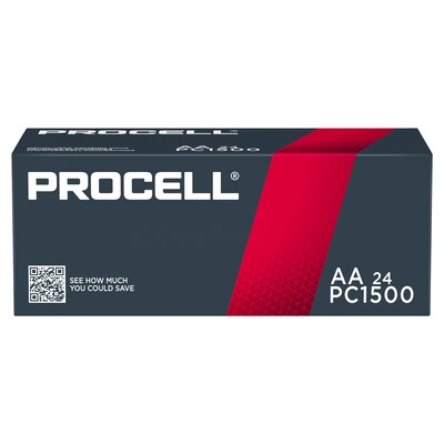 Procell AA Alkaline Battery, 24/Pack (PC1500BKD01)