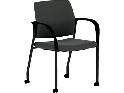 HON Ignition Fabric Multipurpose Stacking Chair, Black (HIGS6.F.H.U.UR10.T)