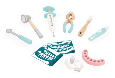 Janod My First Dentist's Bag, 10 Pieces/Set (JND06550)