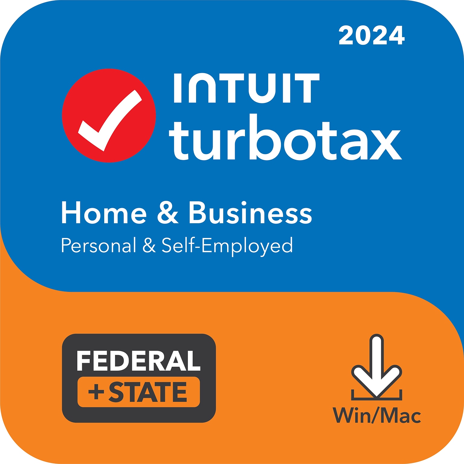TurboTax Home & Business 2024 for 1 User, Windows/Mac, Download (5109037)
