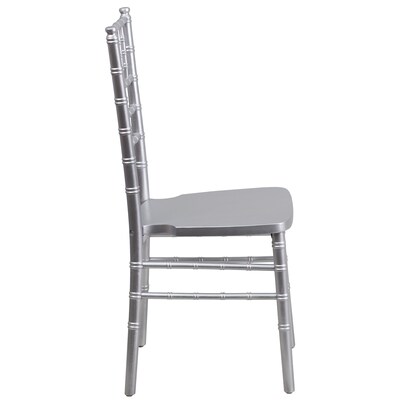 Flash Furniture HERCULES Series Wood Chiavari Chair, Silver, 2 Pack (2XSSILVER)