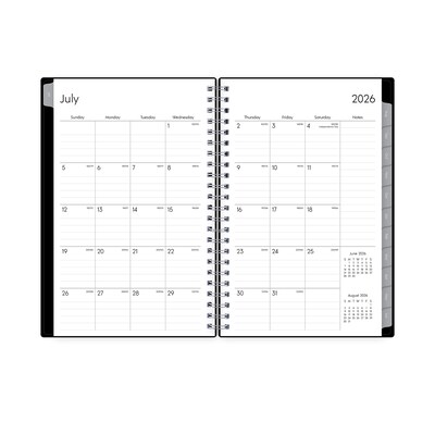 2026-2027 Blue Sky Enterprise 5" x 8" Academic Weekly & Monthly Planner, Plastic Cover, Black (130611-A27)