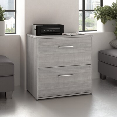 Bush Business Furniture Hustle 2 Drawer Lateral File Cabinet, Platinum Gray (HUF130PG)