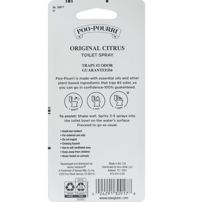 Poo-Pourri Original Citrus Pocket Sprayer - 1 oz Travel Size, 3/Pack (30917-IN)