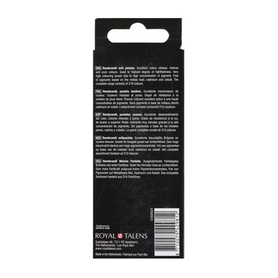 Rembrandt Soft Pastels Micro Sets, Warm Blues, 5/Set, 3 Sets/Bundle (RBX31820524-3)
