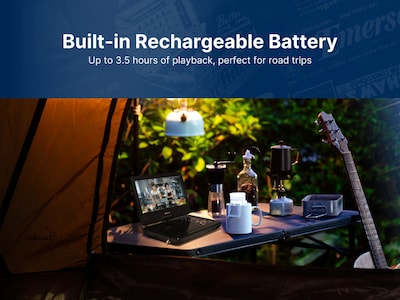 Emerson EPD-1050 Portable 10" DVD Player with ATSC Digital TV, Built-In Speaker, Rechargeable Battery, and Remote Control