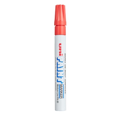 Uni PAINT Oil-Based Markers, Medium Tip, Red, 12/Pack (63602DZ)