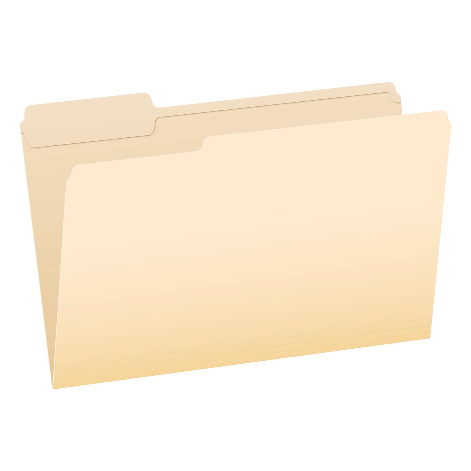Pendaflex Recycled File Folder, 1/3-Cut Tab, Assorted, Legal Size, Manila, 100/Box (753 1/3)