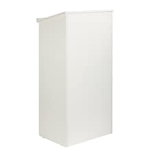 AdirOffice 46 Podium Lectern with Cover, White (661-01-WHI)