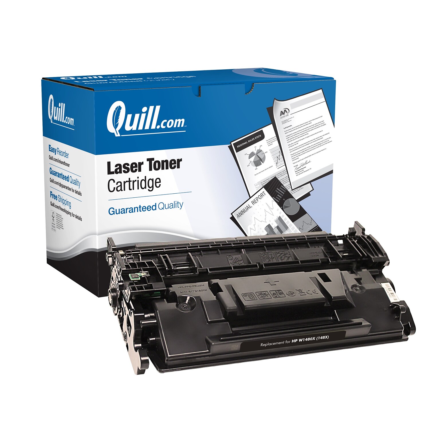 Quill Brand®  Remanufactured High Yield Laser Toner Cartridge, Black, Replacement for HP148X