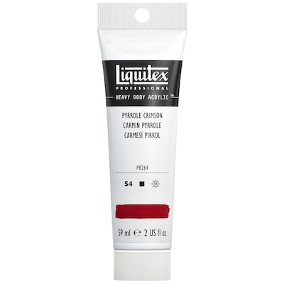 Liquitex Professional Heavy Body Acrylic Paint Tube, Pyrrole Crimson, 59 mL (LIQ1045326)