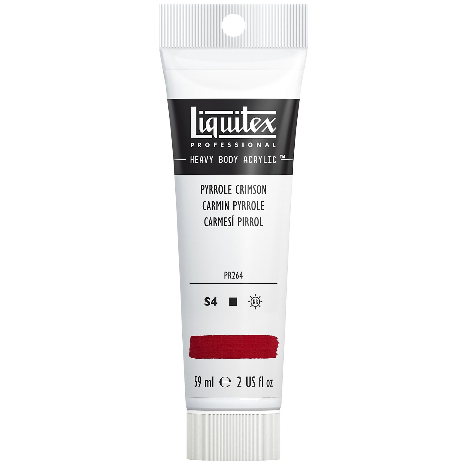 Liquitex Professional Heavy Body Acrylic Paint Tube, Pyrrole Crimson, 59 mL (LIQ1045326)
