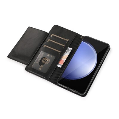 SaharaCase Indy Wallet Case for Galaxy S24 FE, Shock Absorbing, Scorpion Black (CP00718)