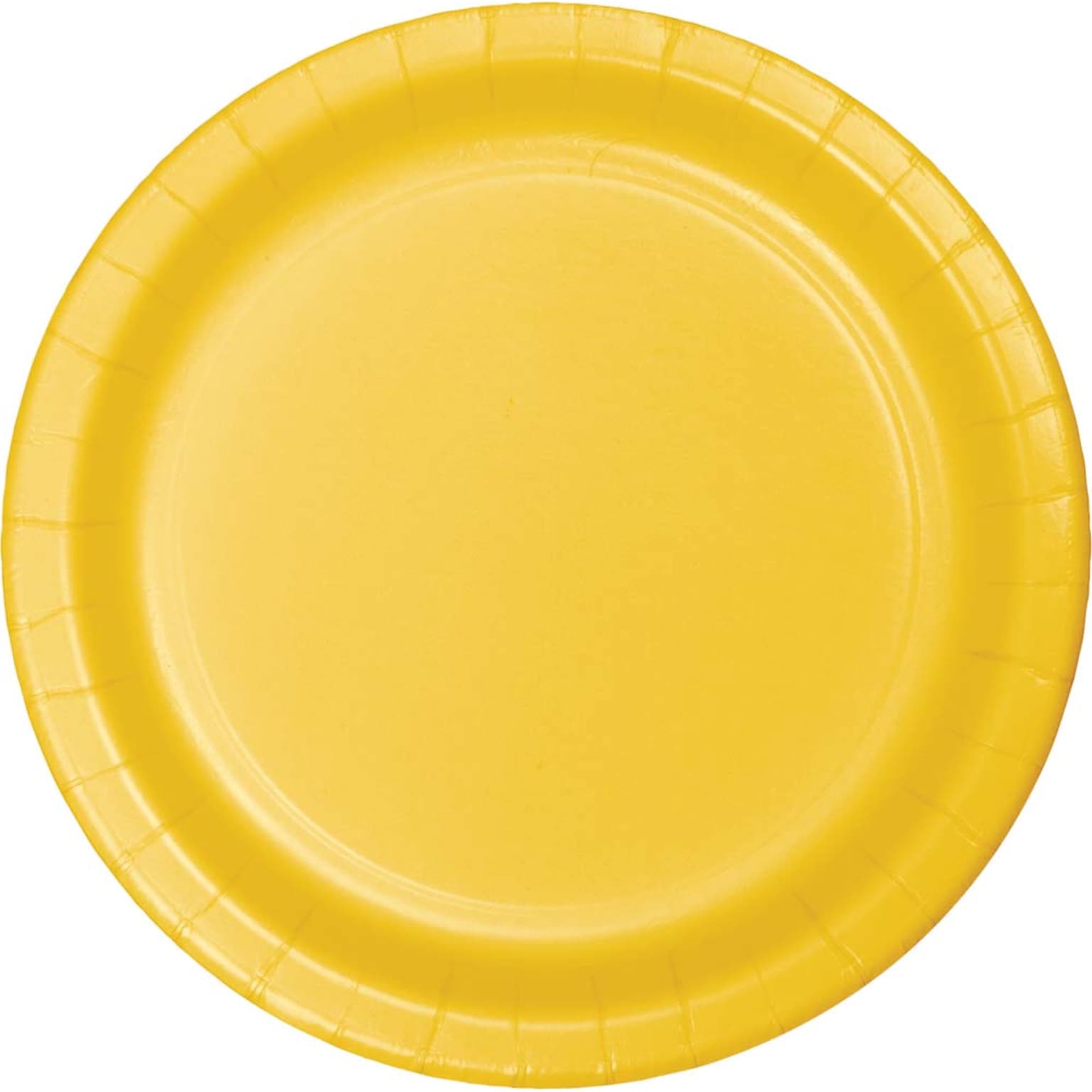 Creative Converting Touch of Color 10 Paper Plates, School Bus Yellow , 240 Plates/Carton (501021B)