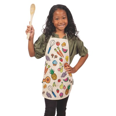 S&S Velvet Art Kid's Apron, 6/Pack (PS1461)