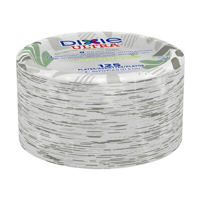 Dixie Ultra Pathways 8.5" Paper Plates, Multicolor, 125/Pack (SXP9PATH)