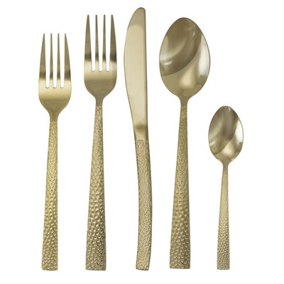 MegaChef Baily 937112453M Stainless Steel Flatware Set, 20 Piece (937112453M)