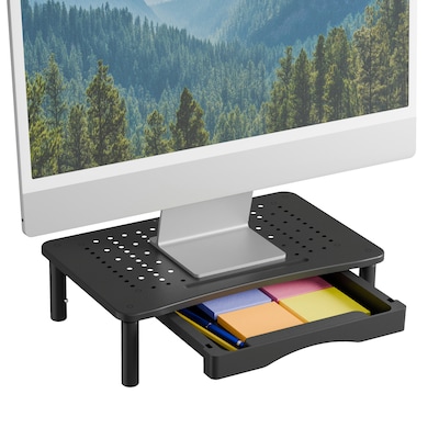 Staples TECH Adjustable Monitor Stand, Black (ST62819-CC)