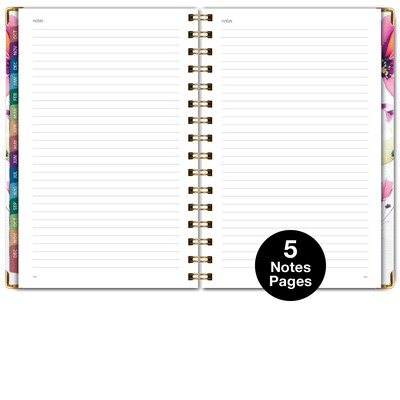 2027 Excello Brands 5.5" x 8" Weekly & Monthly Planner, Paperboard Cover, Rainbow Floral (ORY27-FSH58-53)