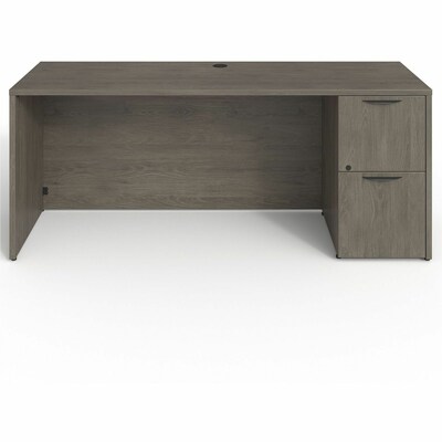 Lorell Prominence 2.0 Right-Pedestal Credenza (LLRPC2472RGE)