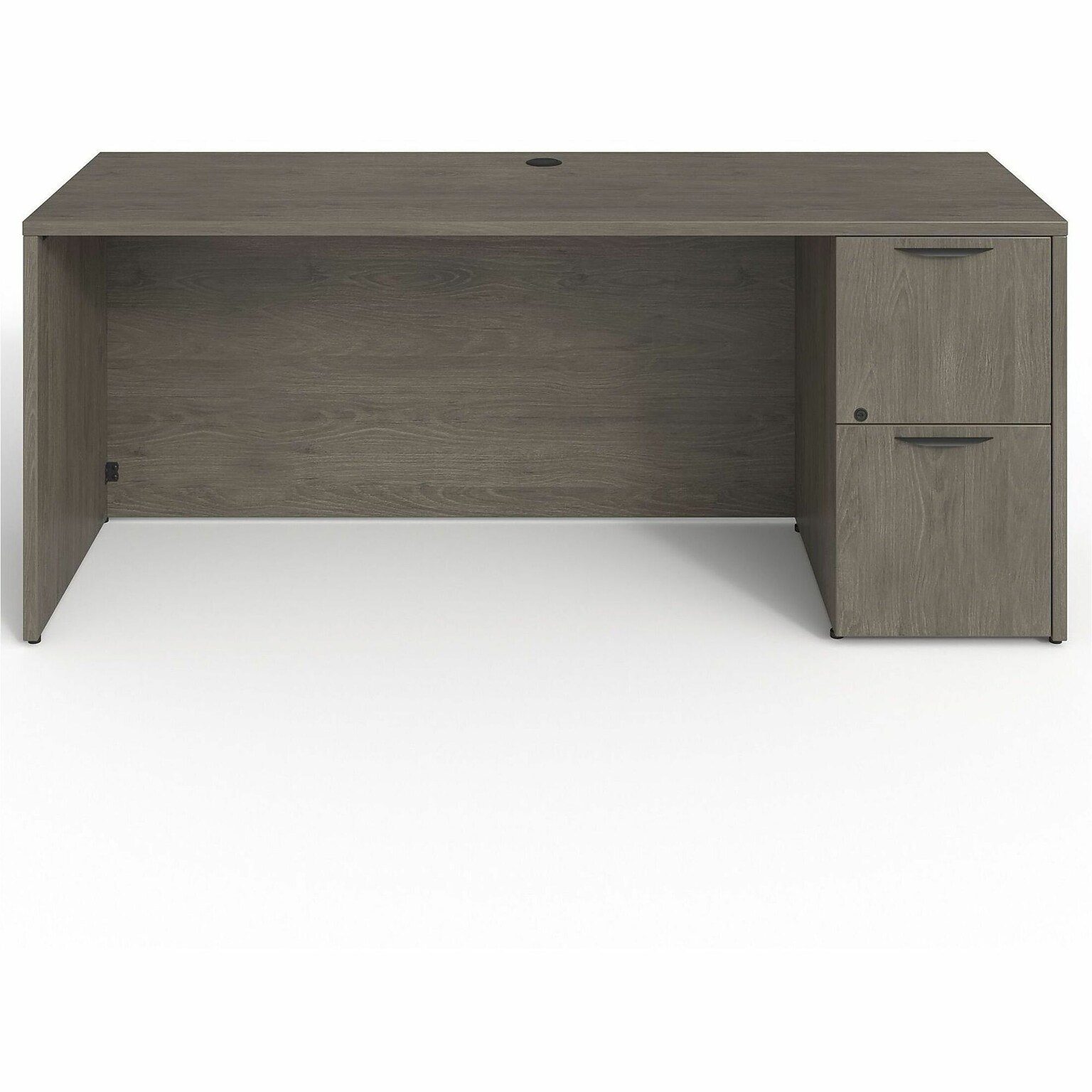 Lorell Prominence 2.0 Right-Pedestal Credenza (LLRPC2472RGE)