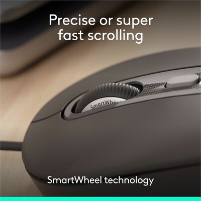 Logitech Signature Slim MK625 Wired Keyboard and Optical Mouse Combo, Graphite (920-013303)