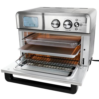 MegaChef Multi-Function 25 Liter Toaster Oven, Silver (935119480M)