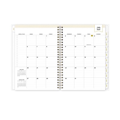 2025-2026 Day Designer for Blue Sky Climbing Floral 5.875" x 8.625" Academic Weekly & Monthly Planner (137884-A26)