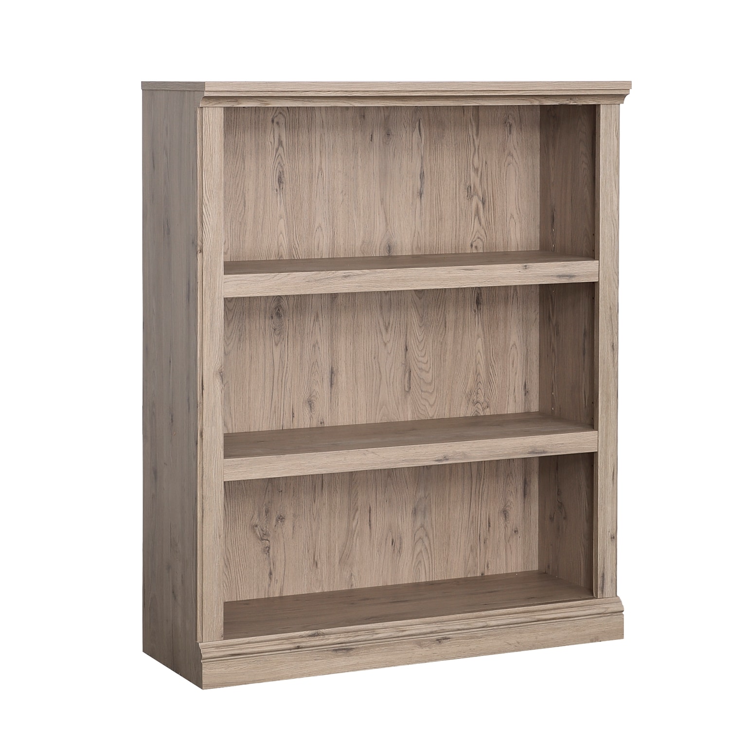 Sauder Select 44H 3-Shelf Bookcase, Laurel Oak (434826)