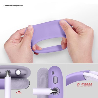 SaharaCase Silicone Combo Kit Case for AirPods Max Headphones, Purple (HP00187)
