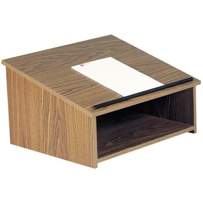 Oklahoma Sound® Corp Sound Podium; Table Top Podium, Medium Oak, 13-3/4Hx23-3/4Wx19-7/8D