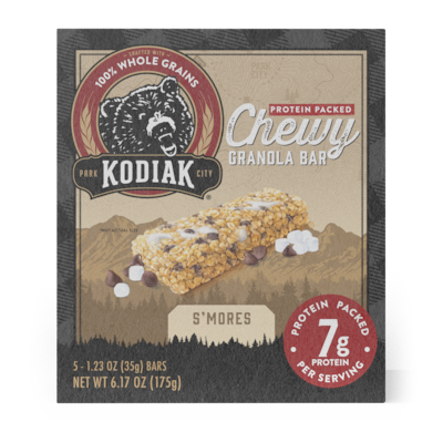 Kodiak Chewy SMores Granola Bar, 6.17 oz., 5/Box (1642)