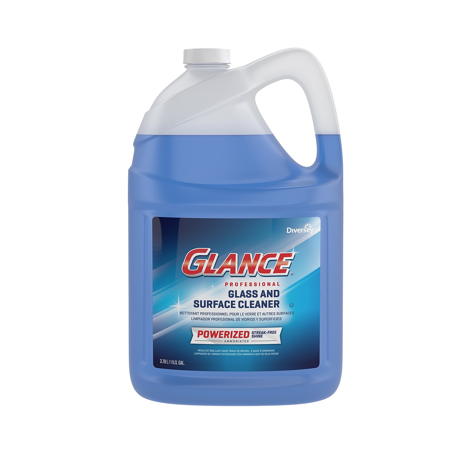 Glance Powerized Professional Glass & Surface Cleaner, 1 Gallon (CBD540311)