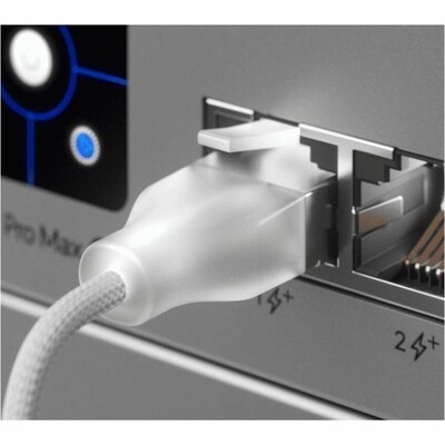 Ubiquiti 16.40 ft. CAT-6a Ethernet Cable, 28 AWG, White (UACC-CABLE-PATCH-EL-C6A-5)