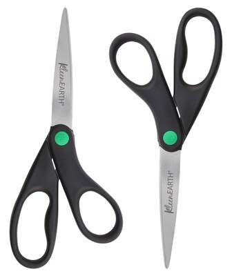 Westcott All Purpose 8 Stainless Steel Standard Scissors, Pointed Tip,  Assorted Colors, 3/Pack (13023/13403)