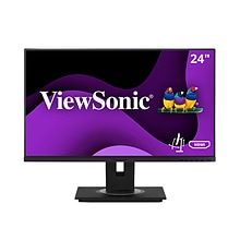 ViewSonic Ergonomic 24 60 Hz LED Monitor, Black (VG2448A)