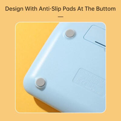 SaharaCase 12-Digit Battery/Solar Powered Desktop Calculator, Purple (KB51)