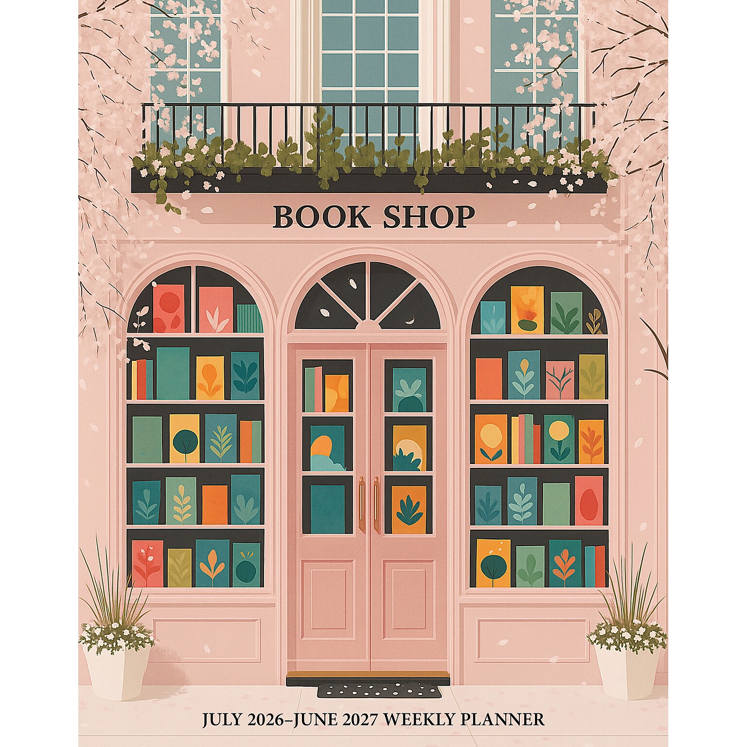 2026-2027 Willow Creek 7.5 x 9.5 Academic Weekly & Monthly Planner, Bookshop of Dreams (65471)