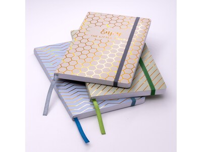 Pukka Pad Haze Journal, 5.8" x 8.3", Taupe, 192 Pages, 3/Pack (9977(TE)-HZE)