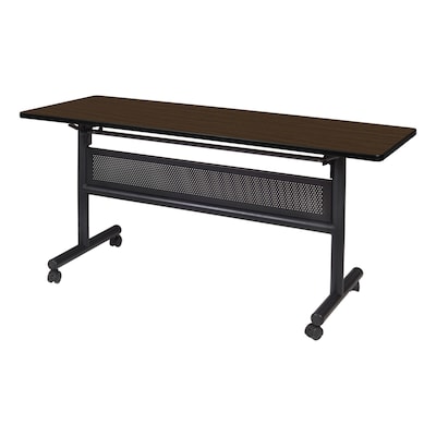 Regency Kobe Flip-Top Training Nesting Table w/ Modesty Panel, 60 x 24, Neo Walnut (MKFTM6024NW)