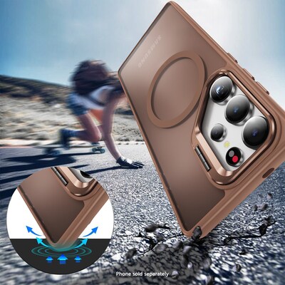 SaharaCase Venture Phone Case for Galaxy S25 Ultra, Shock Absorbing, Desert Brown (CP00757)