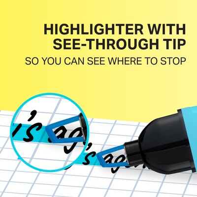 Sharpie Clear View Highlighter, Chisel Tip, Assorted, 3/Pack (1912767/2128222)