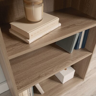 Sauder Beginnings 35"H 3-Shelf Bookcase, Summer Oak (424260)