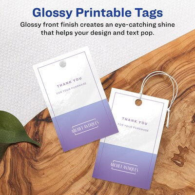 Avery 2 x 3  Blank Price & Merchandise Tags, White, 80/Carton (95270-GWT10)