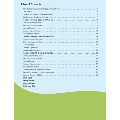 Summer Bridge Activities Paperback Grades PK-K Activity Book (705514)