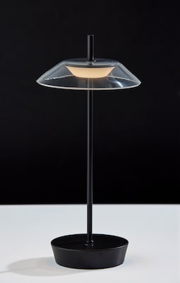 Adesso ADS360 Ako 12H LED Table Lamp, Black/Clear Acrylic (AD9206-01)