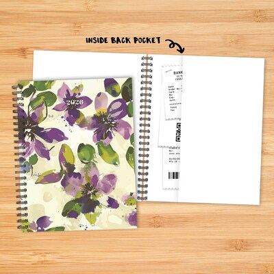 2026 Willow Creek Watercolor Floral 6.5" x 8.5" Weekly & Monthly Planner, Paperboard Cover (58459)