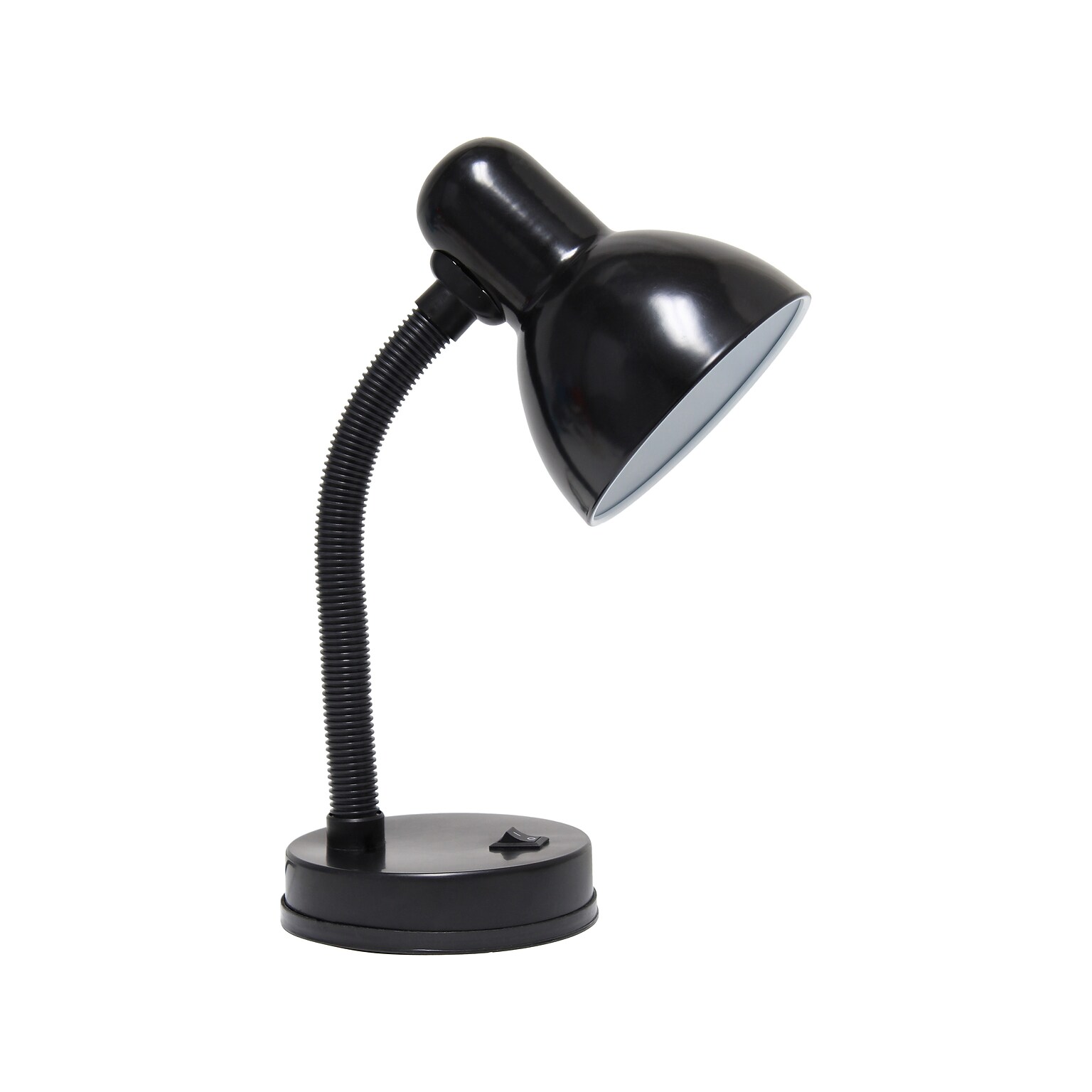 Creekwood Home Essentix Incandescent Desk Lamp, 14.25, Black Metal (CWD-1000-BK)