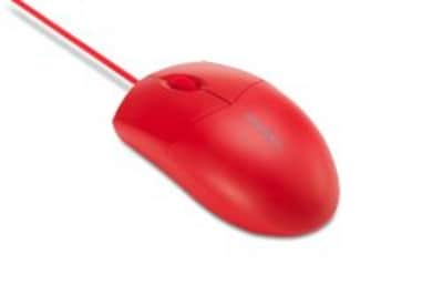 Kensington Pro Fit Washable Wired Ambidextrous USB-A Mouse, Red (K75239US)